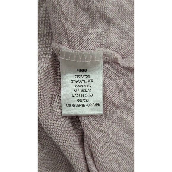 Crave Fame Womens Sz XS Dust Pink Long Sleeve Knotted Front Pullover Blouse Top - Picture 9 of 10